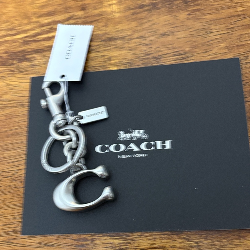 Coach Metallic Silver Key Holder … PRICE IS FIRM !!!